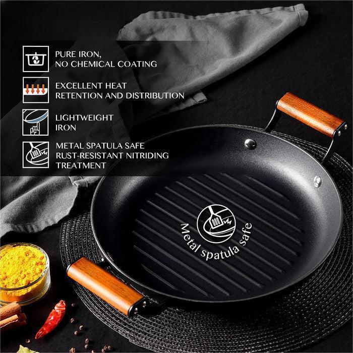 Cast Iron 6 pcs Cookware Set – Medium