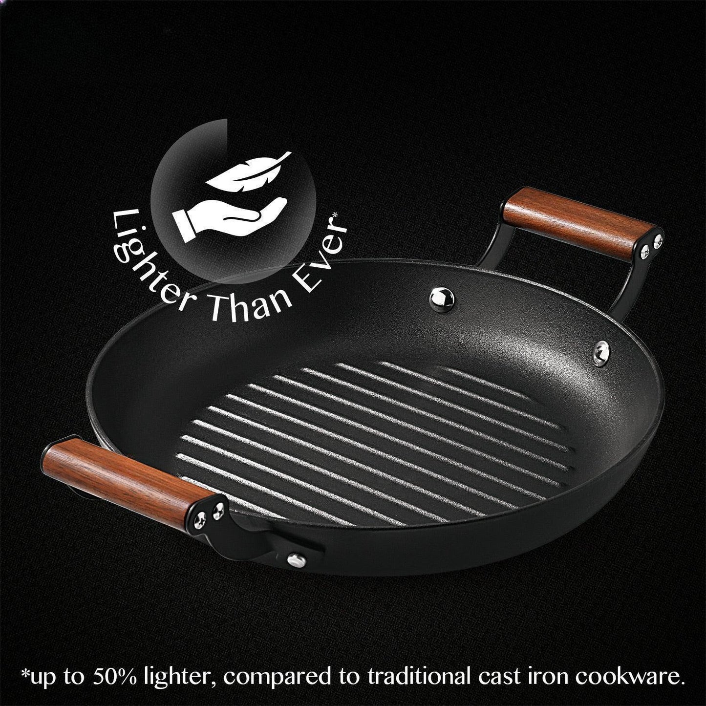 Cast Iron 6 pcs Cookware Set – Medium