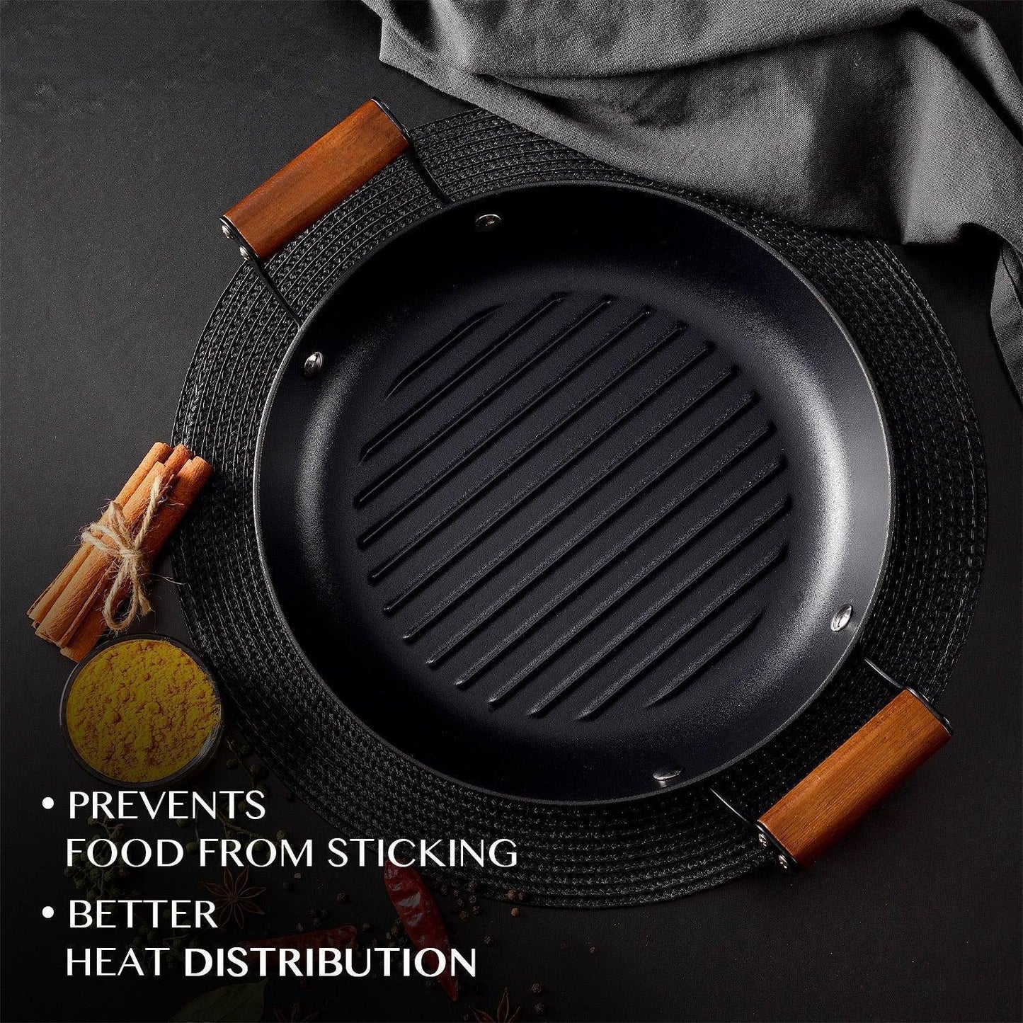 Cast Iron 6 pcs Cookware Set – Medium