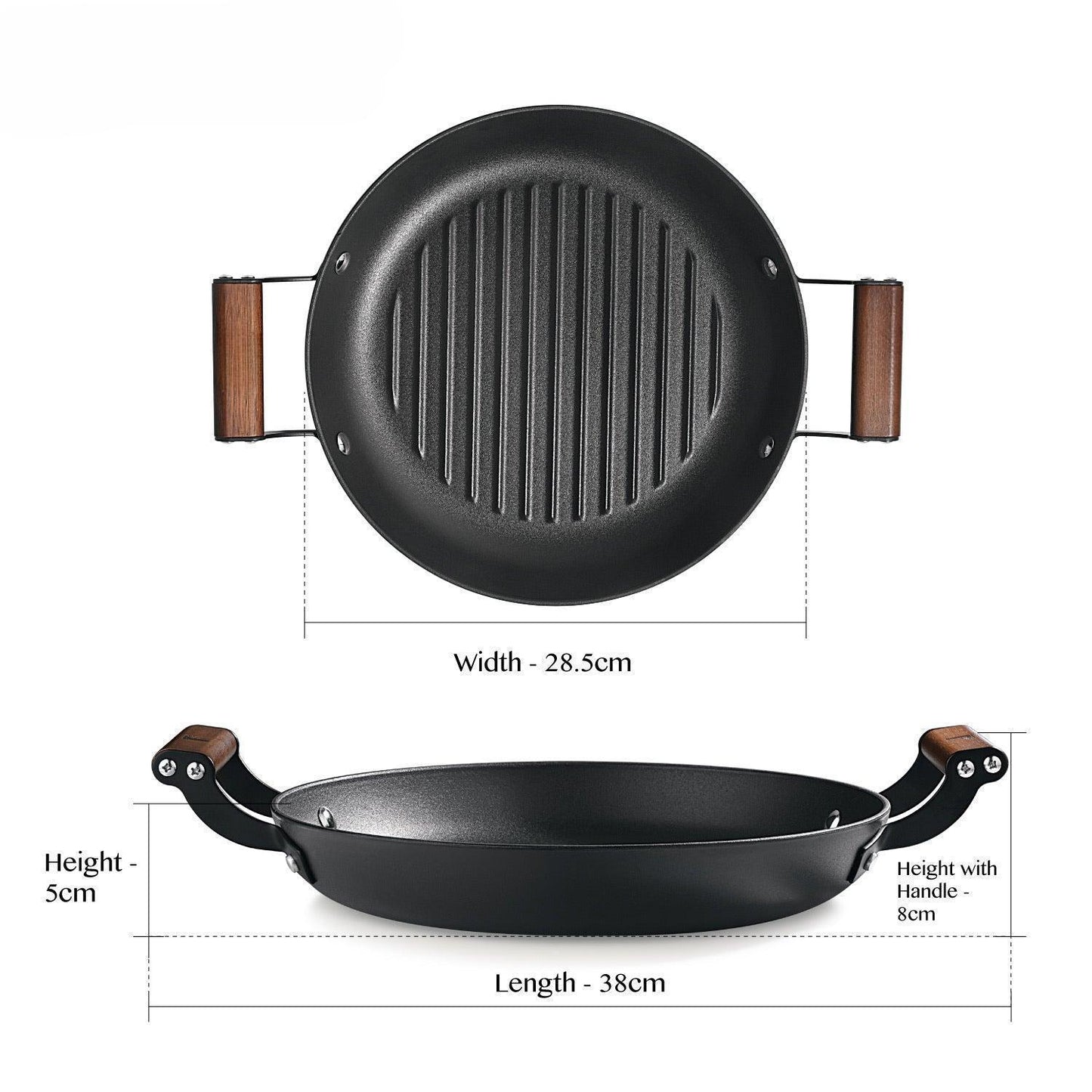 Cast Iron 6 pcs Cookware Set – Medium
