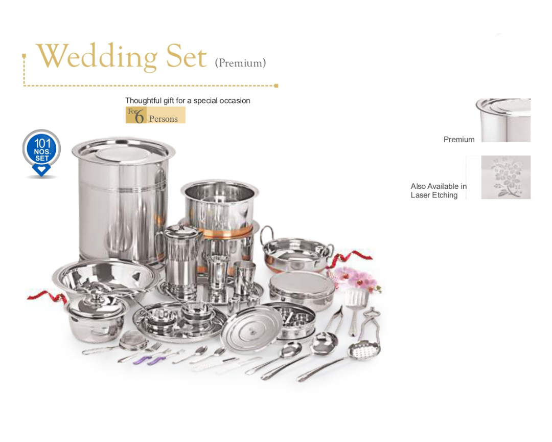 101 pcs Wedding Set - Premium