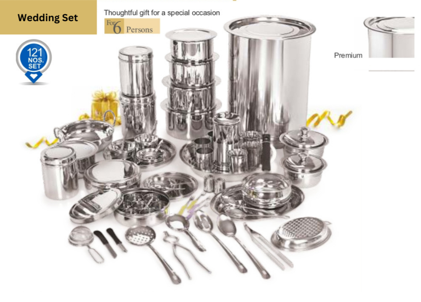 121 pcs Wedding Set - Premium