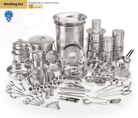 111 pcs Wedding Set - Diamond